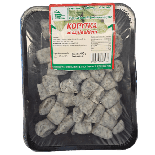 Kopytka ze szpinakiem