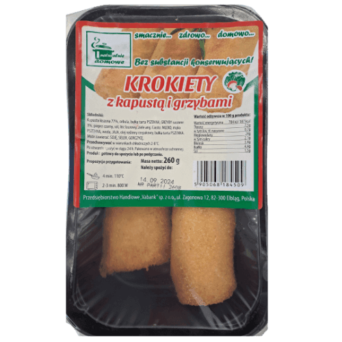 Krokiety z kapustą i grzybami