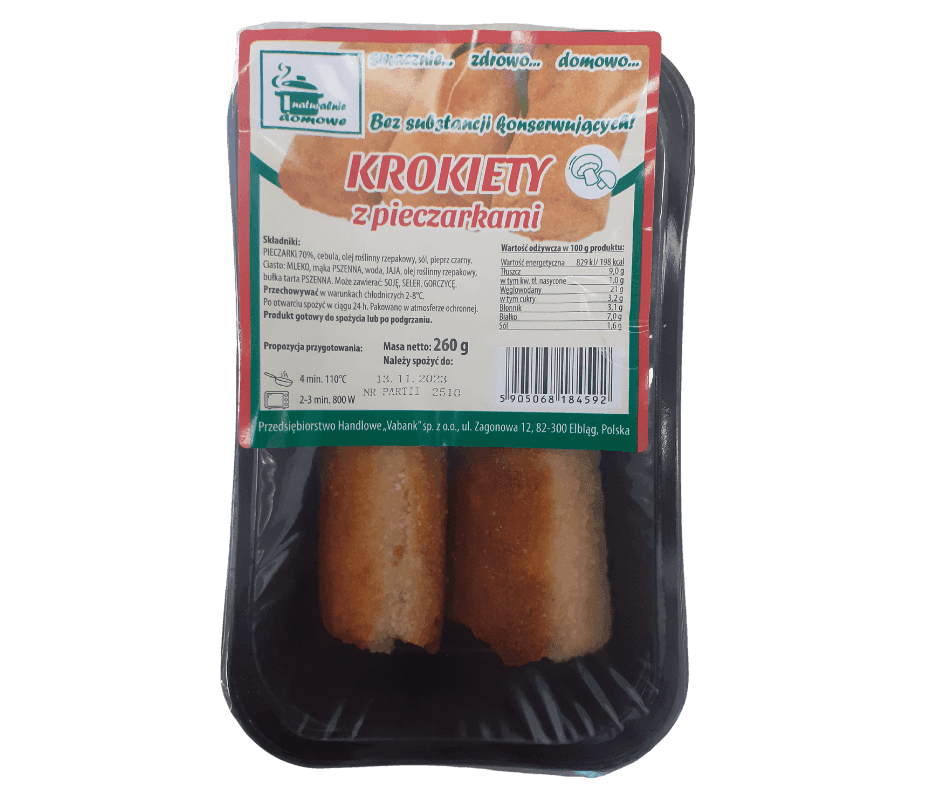 Krokiety z pieczarkami